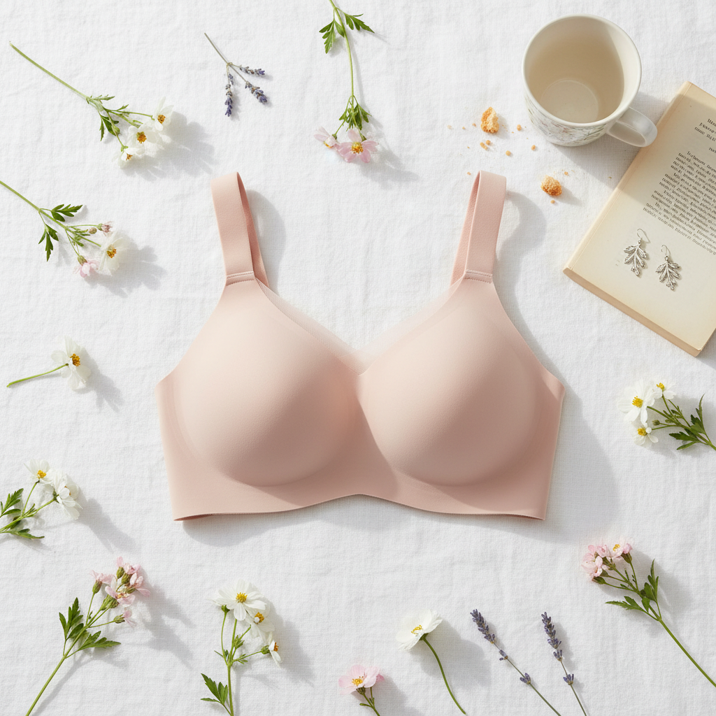 Cozy Flatlay Bra Shot